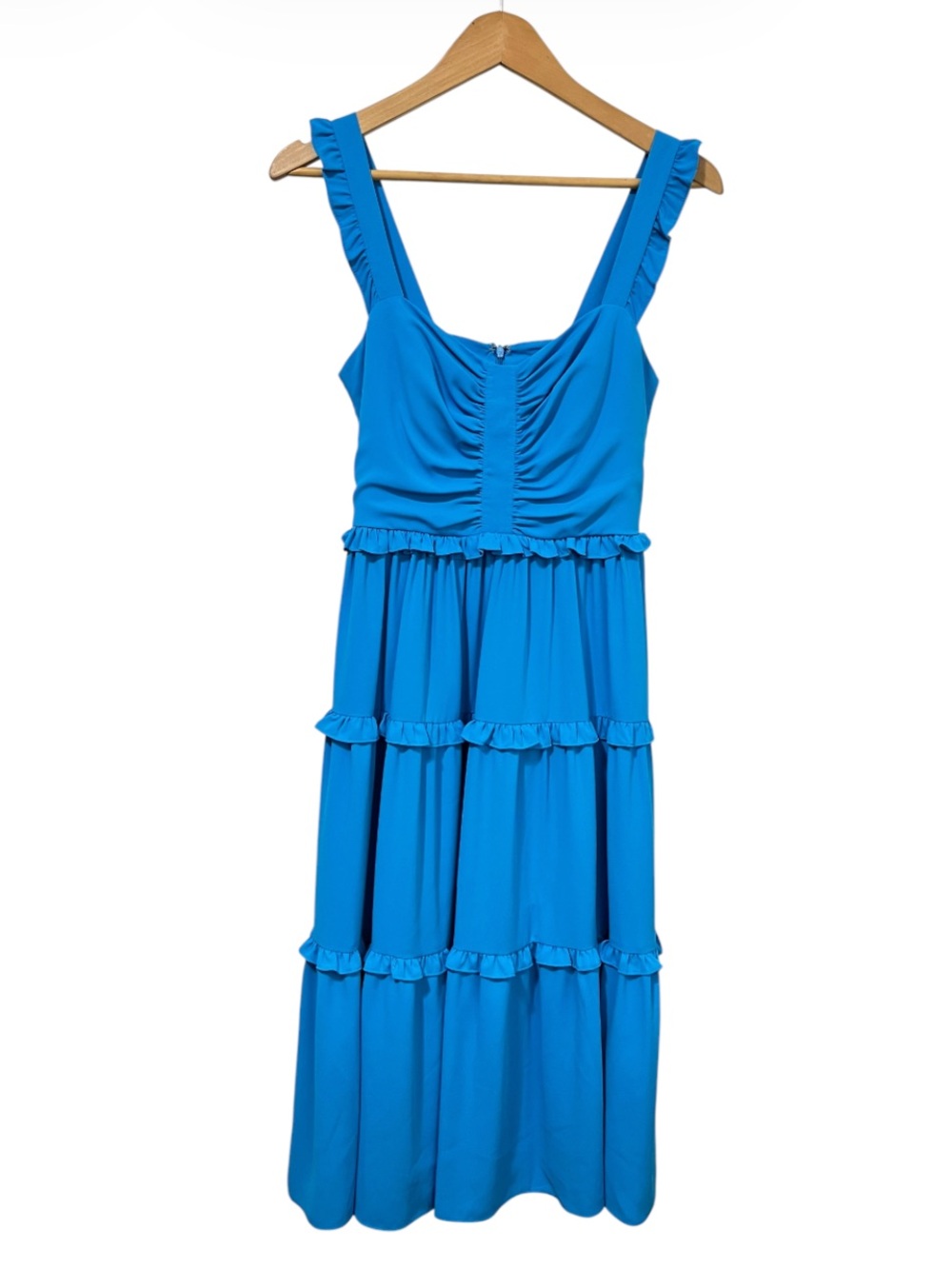 Amanda Uprichard Sweeney Tiered Ruffle Midi Dress
